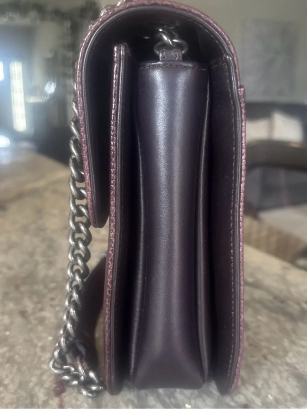 Rare Piece of CHANEL Craftsmanship — Prune Lizard Perfect Edge Flap